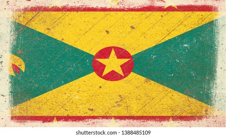 National Flag of Grenada - Rectangular Shape patriotic symbol 