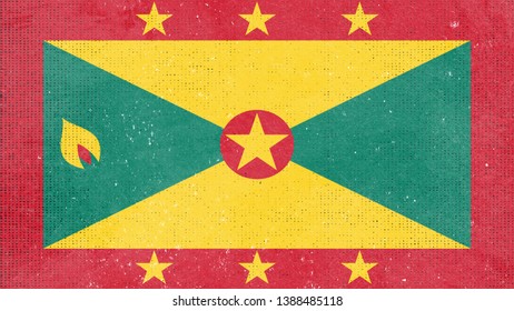 National Flag of Grenada - Rectangular Shape patriotic symbol 