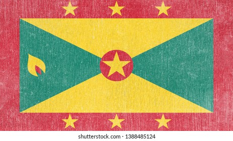 National Flag of Grenada - Rectangular Shape patriotic symbol 