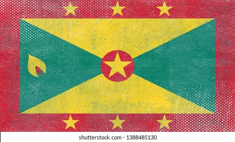 National Flag of Grenada - Rectangular Shape patriotic symbol 