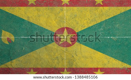 National Flag of Grenada - Rectangular Shape patriotic symbol 