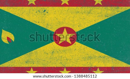 National Flag of Grenada - Rectangular Shape patriotic symbol 