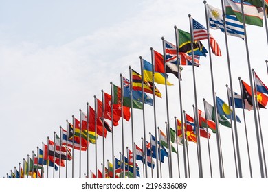 national flag under blue sky - Shutterstock ID 2196336089