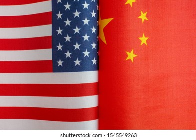 National Flags United States China Close Stock Photo 1545549263 ...