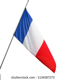 The National French Flag Of France (FR) - Isolated Over White Background