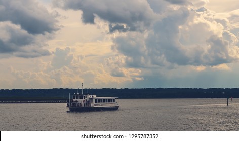 National Harbor, Ferris Wheel And Boats,  USA