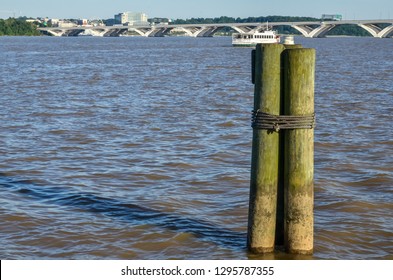 National Harbor, Ferris Wheel And Boats,  USA