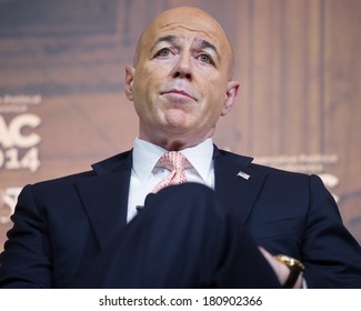 NATIONAL HARBOR, MD - MARCH 7, 2014: Former New York City Police Commissioner Bernard Kerik Speaks At The Conservative Political Action Conference (CPAC).