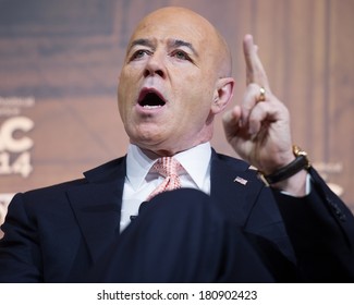 NATIONAL HARBOR, MD - MARCH 7, 2014: Former New York City Police Commissioner Bernard Kerik Speaks At The Conservative Political Action Conference (CPAC).