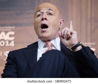 NATIONAL HARBOR, MD - MARCH 7, 2014: Former New York City Police Commissioner Bernard Kerik Speaks At The Conservative Political Action Conference (CPAC).