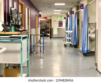 National Health Service, UK - 7th November 2018: Emergency Department Consultation And Recitation Room In A British Hospital, Yeovil, UK