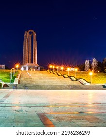 National Heroes Memorial At Night In Carol Park - Bucharest, Romania