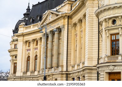 The National Library Located On Calea Victoriei In Bucharest