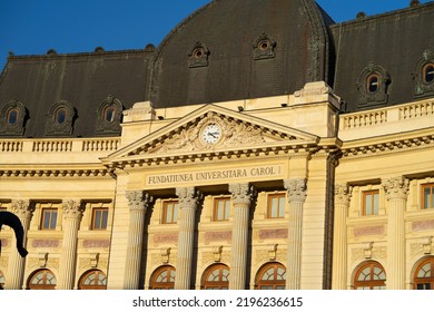 The National Library Located On Calea Victoriei In Bucharest