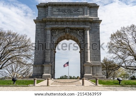 The National Memorial Arch at Valley Forge is a monument dedicated to George Washington and the United States Continental Army