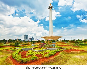 National Monument Monas Merdeka Square Central Stock Photo 92285671 ...