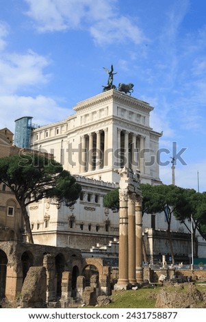 National Monument of Victor Emmanuel II, in Piazza Venezia, Rome.