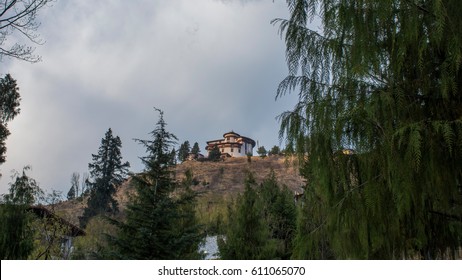 National Museum Of Bhutan Through Trees 