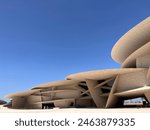 The National Museum of Qatar, evoking the country