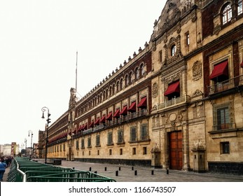 The National Palace, Located At Constitution Plaza In The Zocalo District Of Mexico City, Mexico. Federal, Government, Landmark Offices.