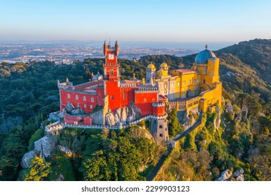 National Palace of Pena near Sintra, Portugal.