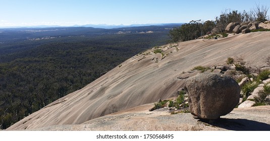 National Park Rock Lookout Over Bush Woods Forest At Bald Rock Near Tenterfield Far North New South Wales Australia