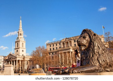 National Portrait Gallery And Trafalgar Square