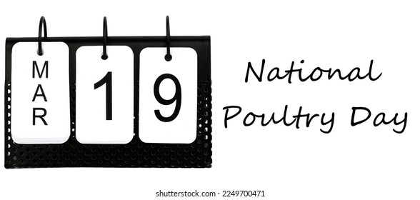 National Poultry Day - March 19 - USA Holiday - Powered by Shutterstock