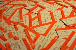 National Rail Train Tickets Spread Out