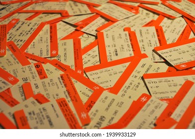 National Rail Train Tickets Spread Out