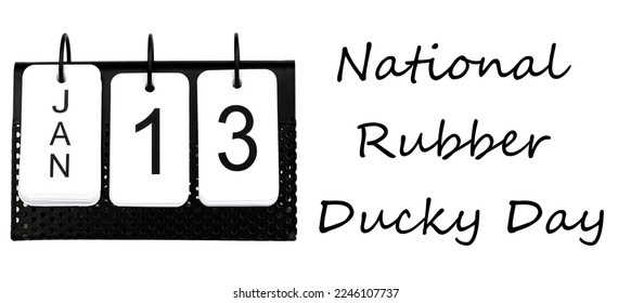 National Rubber Ducky Day - January 13 - USA Holiday - Powered by Shutterstock