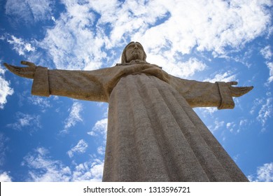 National Sanctuary of Christ the King statue in Lisbon