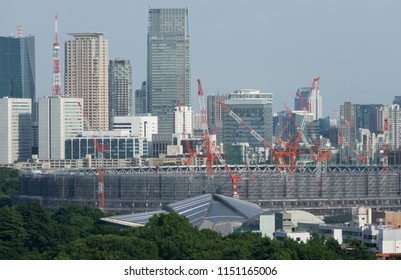 
National Stadium Under Construction Of Tokyo
