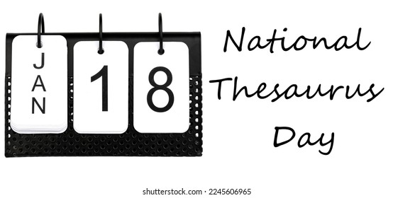 National Thesaurus Day - January 18 - USA Holiday - Shutterstock ID 2245606965