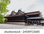 National Treasure Main Hall of Kibitsu Shrine in Okayama