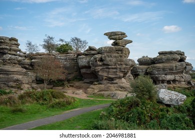 National Trust - Brimham Rocks. Tourist attraction with famous rock formations. 