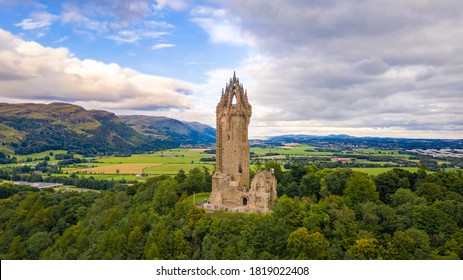National Wallace Monument on top of the hill Abbey Craig in Stirling, Scotland - Shutterstock ID 1819022408