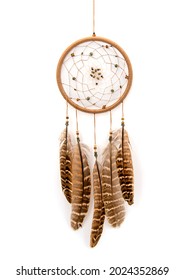 Native American Dreamcatcher Photo Isolated On White