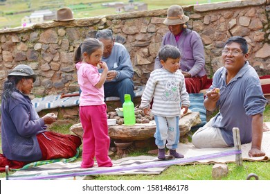 Native American Family Having Dinner. Togetherness.
