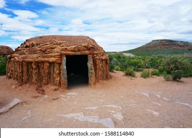 Native American House Of Hualapai Tribe In Grand Canyon