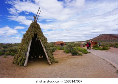 Native American House Of Hualapai Tribe In Grand Canyon