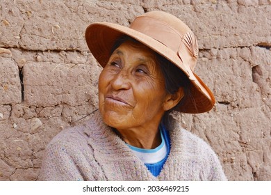 Native american old woman in the countryside. - Shutterstock ID 2036469215