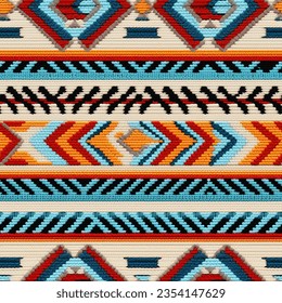 Native American style knitting pattern seamless tileable