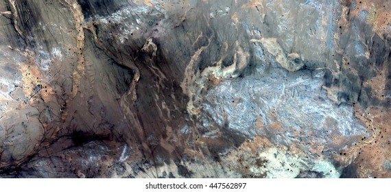 The Nativity Scene, Abstract Photography Of The Deserts Of Africa From The Air. Aerial View Of Desert Landscapes, Genre: Abstract Naturalism, From The Abstract To The Figurative,contemporary Photo Art