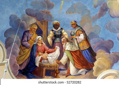 Nativity Scene, Adoration Of The Magi