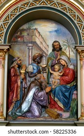 Nativity Scene, Adoration Of The Magi