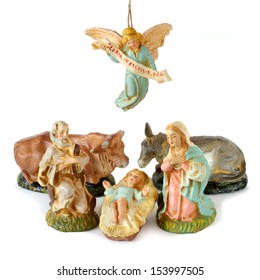 Nativity scene. With clipping path