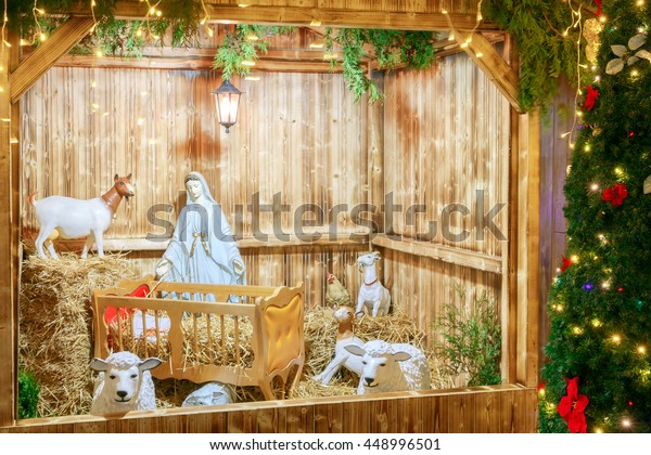 Nativity Scene Holy Family Joseph Mary Stock Photo Edit Now