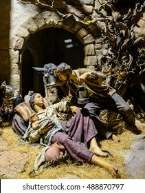 Nativity scene,selective focus