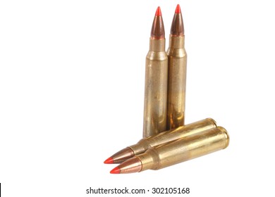 5.56Ã??45mm NATO  Intermediate Cartridge Isolated On White